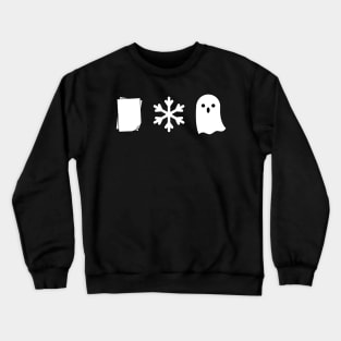 Paper, Snow, a Ghost! Crewneck Sweatshirt